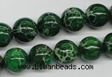 CDE70 15.5 inches 12mm round dyed sea sediment jasper beads