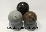 CDN1093 30mm round agate decorations wholesale