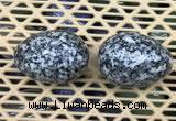 CDN348 35*50mm egg-shaped snowflake obsidian decorations wholesale