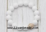 CGB5683 10mm, 12mm candy jade beads with zircon ball charm bracelets