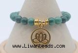 CGB7781 8mm African jade bead with luckly charm bracelets