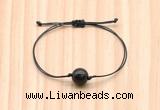 CGB9947 Fashion 12mm golden obsidian adjustable bracelet jewelry