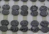 CGC184 13*18mm oval druzy quartz cabochons wholesale