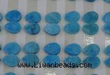 CGC260 15*20mm flat teardrop druzy quartz cabochons wholesale