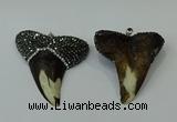 CGP273 45*50mm shark teeth resin pendants wholesale