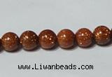CGS51 15.5 inches 8mm round goldstone beads wholesale