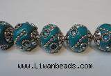 CIB122 19mm round fashion Indonesia jewelry beads wholesale