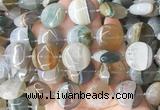 CIBS63 15 inches 20mm coin Agate gemstone beads wholesale