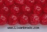 CKQ319 15.5 inches 14mm round dyed crackle quartz beads wholesale