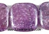 CKU08 15 inches 16*16mm square purple kunzite beads wholesale