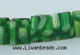CLG565 16 inches 8*8mm cube lampwork glass beads wholesale
