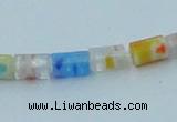 CLG575 16 inches 4*6mm cylinder lampwork glass beads wholesale