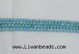 CLR70 15.5 inches 6mm round imitation larimar beads wholesale