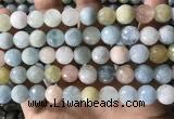 CMG388 15.5 inches 10mm faceted round morganite beads wholesale