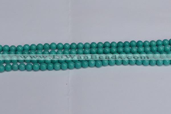 CMJ191 15.5 inches 6mm round Mashan jade beads wholesale