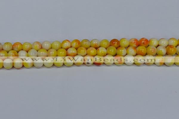 CMJ508 15.5 inches 10mm round rainbow jade beads wholesale