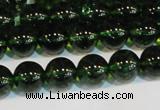 CNC440 15.5 inches 4mm round dyed natural white crystal beads