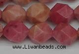 CNG7423 15.5 inches 12mm faceted nuggets rhodochrosite beads