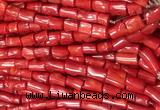 COBS04 15 inches 8*12 - 12*16mm irregular red coral beads wholesale