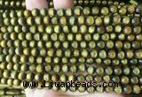COBS05 15 inches 6mm round golden coral beads wholesale