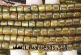 COBS08 15 inches 5*7mm heishi golden coral beads wholesale