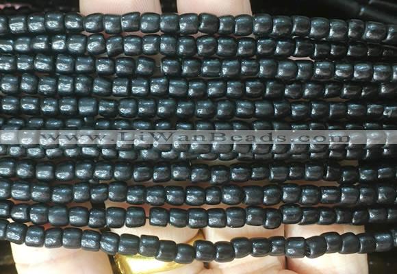 COBS17 15 inches 3*4mm heishi black coral beads wholesale