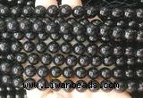 COBS20 15 inches 8mm round black coral beads wholesale