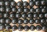 COBS24 15 inches 14mm round black coral beads wholesale
