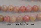 COP1061 15.5 inches 8mm round natural pink opal gemstone beads