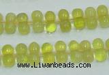 COP354 15.5 inches 6*12mm bone shape yellow opal gemstone beads