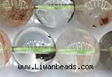 CPC698 15 inches 11mm - 12mm round phantom quartz beads