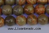 CPJ463 15.5 inches 10mm round African picture jasper beads