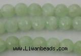 CPR113 15.5 inches 10mm faceted round natural prehnite beads wholesale