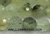 CPR437 15 inches 10mm faceted round prehnite beads
