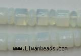 CRB135 15.5 inches 6*12mm & 10*12mm rondelle opal beads