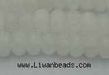 CRB2811 15.5 inches 5*8mm rondelle white jade beads wholesale