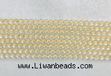 CRBS05 15 inches 4mm round citrine gemstone beads wholesale