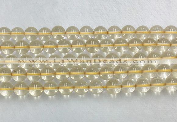 CRBS07 15 inches 8mm round citrine gemstone beads wholesale