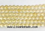 CRBS08 15 inches 10mm round citrine gemstone beads wholesale