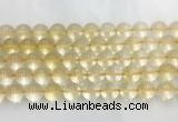 CRBS10 15 inches 14mm round citrine gemstone beads wholesale