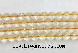 CRBS20 15 inches 14mm faceted round citrine beads wholesale