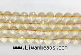 CRBS21 15 inches 16mm faceted round citrine beads wholesale