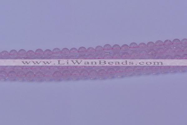 CRQ201 15.5 inches 6mm round Mozambique rose quartz beads