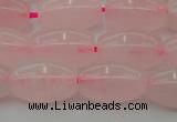 CRQ691 15.5 inches 8*13mm rice rose quartz beads wholesale