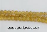 CRU661 15.5 inches 10mm round golden rutilated quartz beads