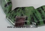 CRZ78 15.5 inches 22*30mm freeform ruby zoisite gemstone beads