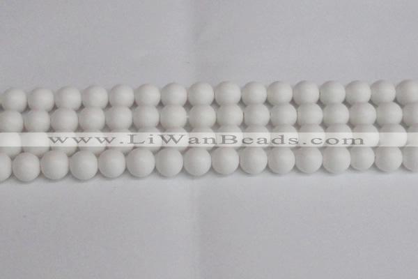 CSB1354 15.5 inches 12mm matte round shell pearl beads wholesale