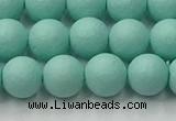 CSB2551 15.5 inches 6mm round matte wrinkled shell pearl beads