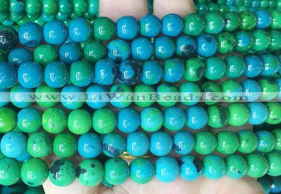 CSBS04 15 inches 8mm round synthetic chrysocolla gemstone beads wholesale