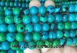 CSBS05 15 inches 10mm round synthetic chrysocolla gemstone beads wholesale